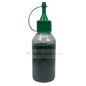 Rangoli Colour Dark Green Powder with Squeeze Bottle -100gm