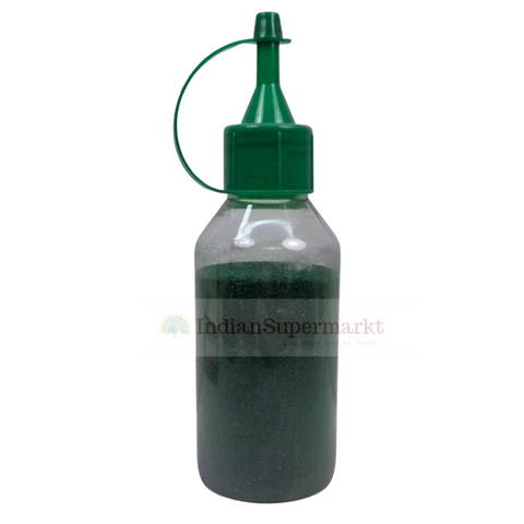 Rangoli Colour Dark Green Powder with Squeeze Bottle -100gm