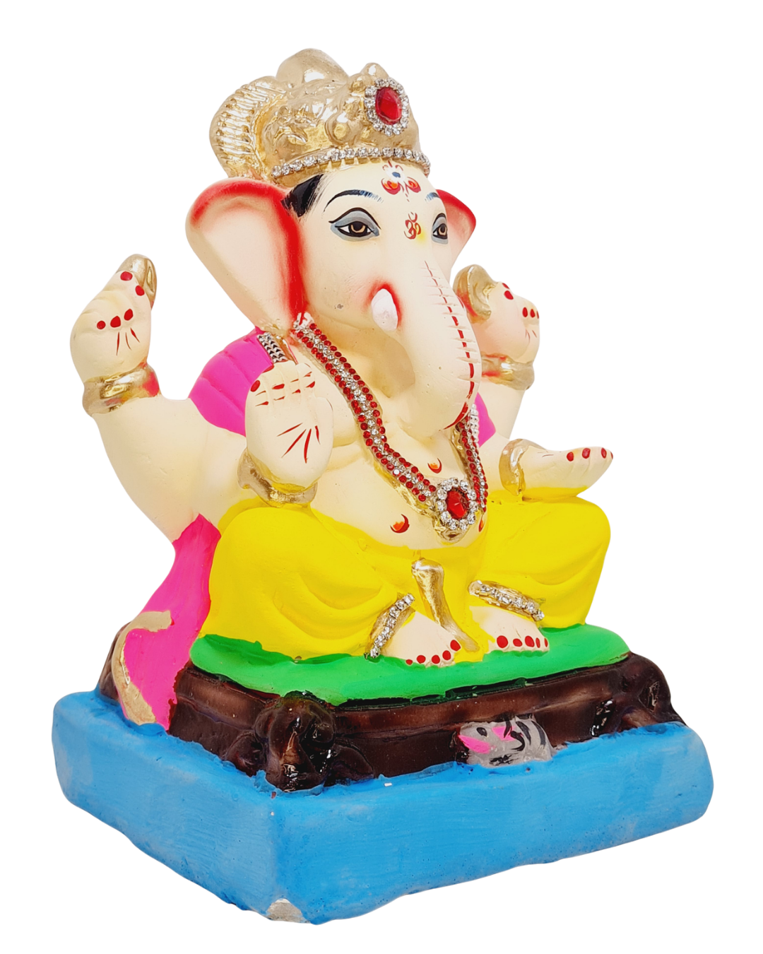 Eco Friendly Shree Siddhivinayak Ganpati or Shadu Mati Ganesha 9"