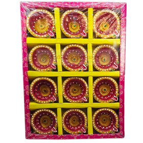 Clay Diya  or Mitti Diya - Pack of 12