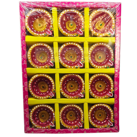 Clay Diya  or Mitti Diya - Pack of 12