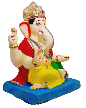 Eco Friendly Swami Samartha Ganesha or Shadu Mati Ganpati 13"