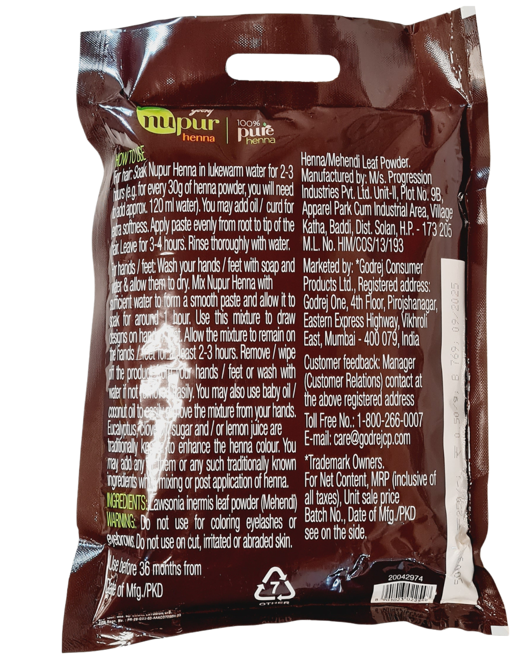 Godrej Nupur Mehandi - Henna Powder 500gm