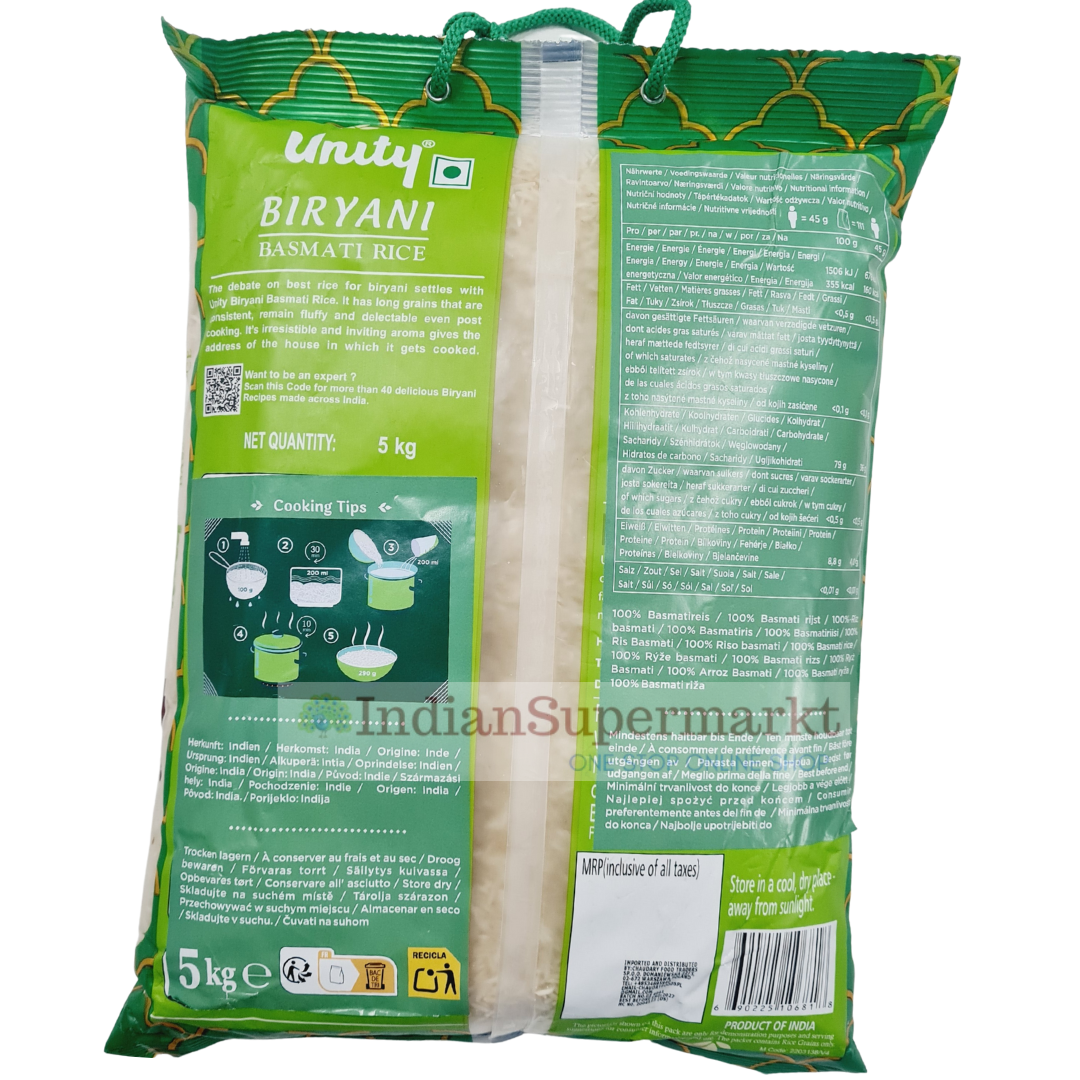 India Gate Unity biryani rBasmati ice - indiansupermarkt