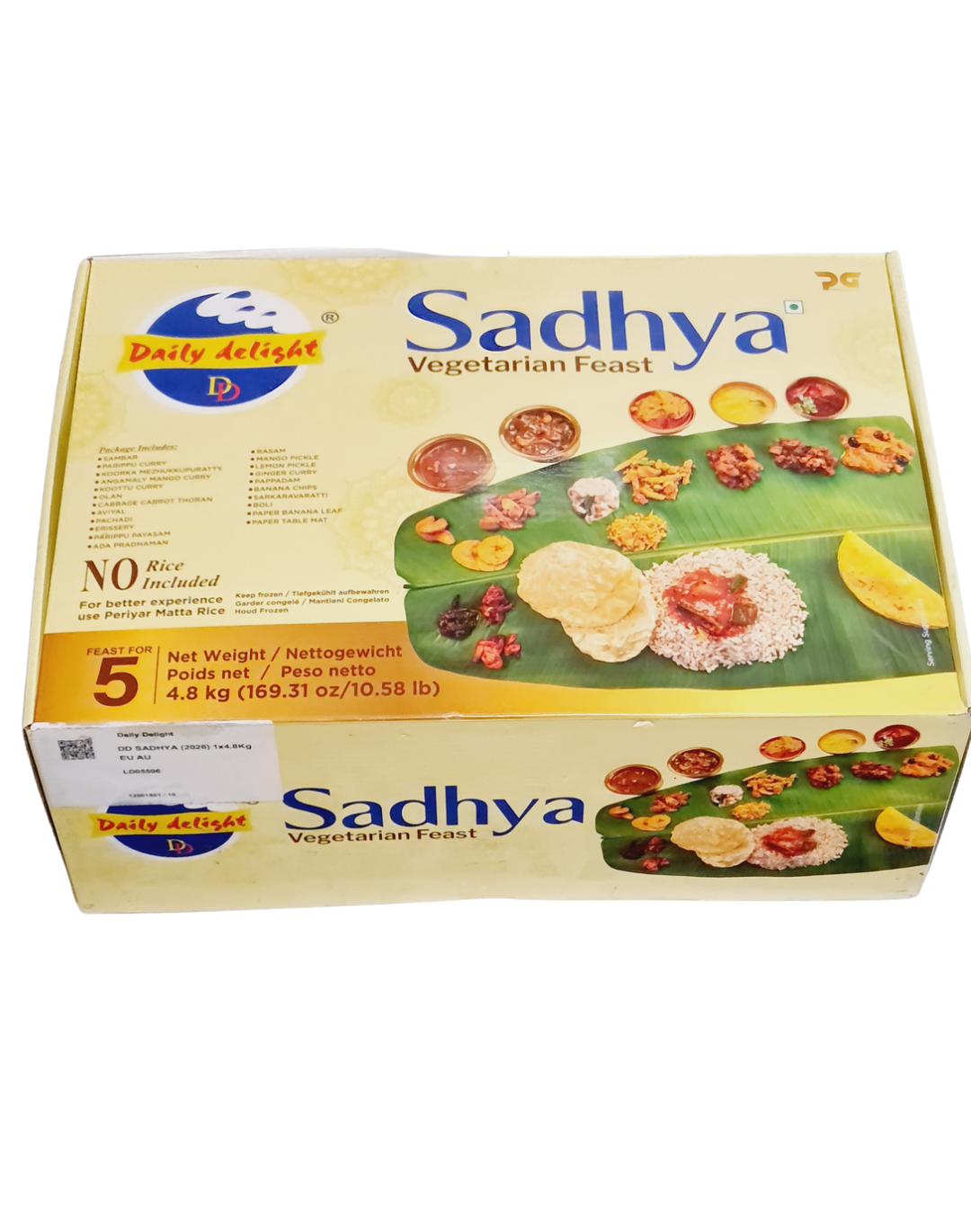 Daily Delight Frozen Sadhya Kit (Feast for 5 )- 4,80kg (Delivery in Berlin)