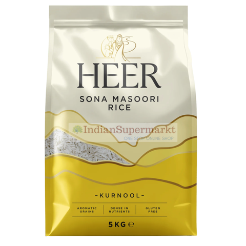 Heer&nbsp; Sona Masoori Rice -Indiansupermarkt