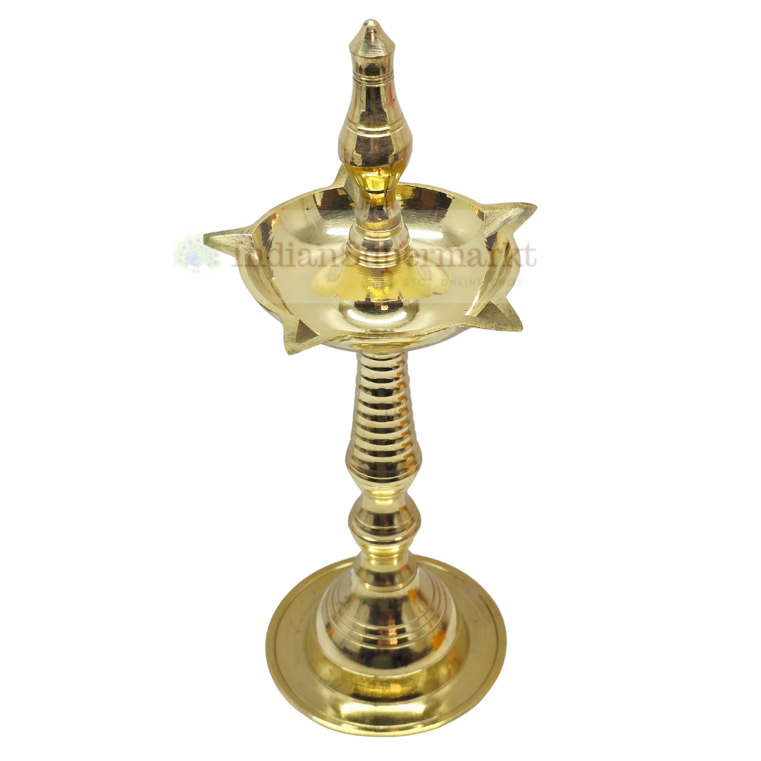 Traditional Brass  Deepam for Pooja 21cm