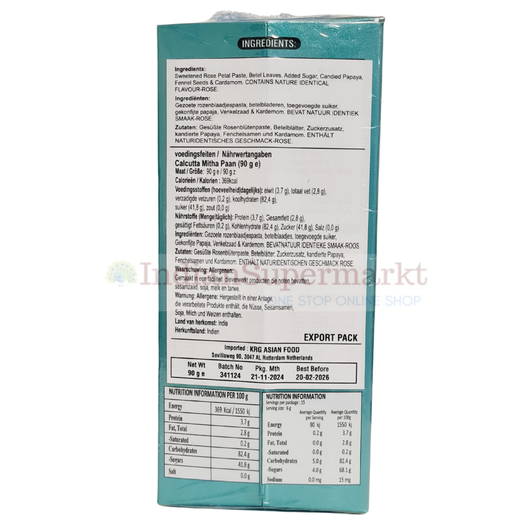 Chandan Calcutta Mitha Paan 90gm - IndianSupermarkt