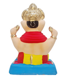 Eco Friendly Padmasana Ganpati Bappa Murti or Shadu Mati Ganesha 9"
