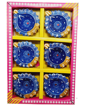 Clay Diya or  Mitti Diya  - Set of 6