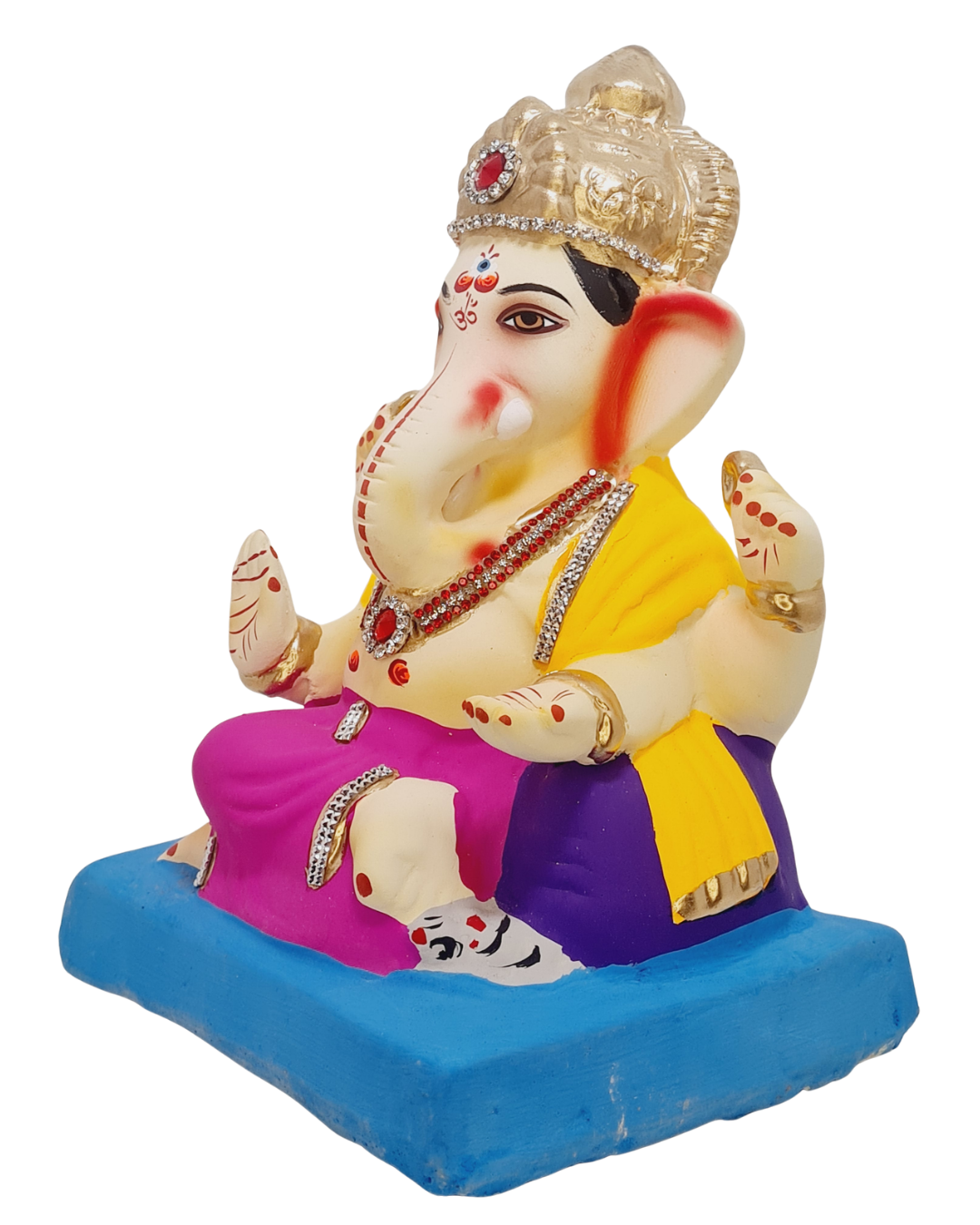 Eco Friendly Swami Samartha Ganesha or Shadu Mati Ganpati 9"