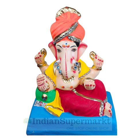 Eco Friendly Ganesha Phetawala Ganpati 9"