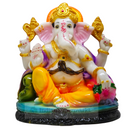 God Statue Poly Marble Lord Ganesha 6inc