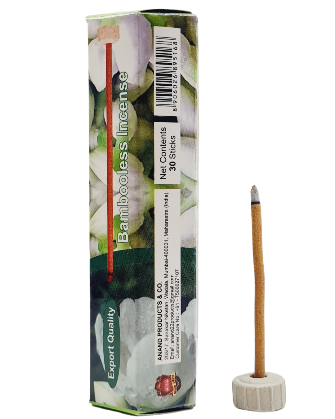 Anand's Dhoop Stick Mogra  (Bambooless Incense) - 30 Sticks