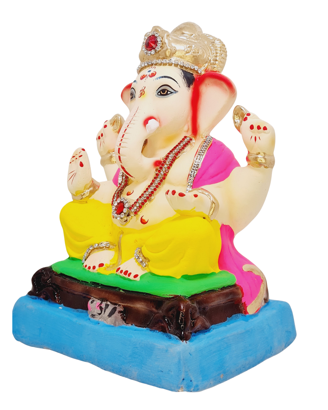 Eco Friendly Shree Siddhivinayak Ganpati or Shadu Mati Ganesha 9"