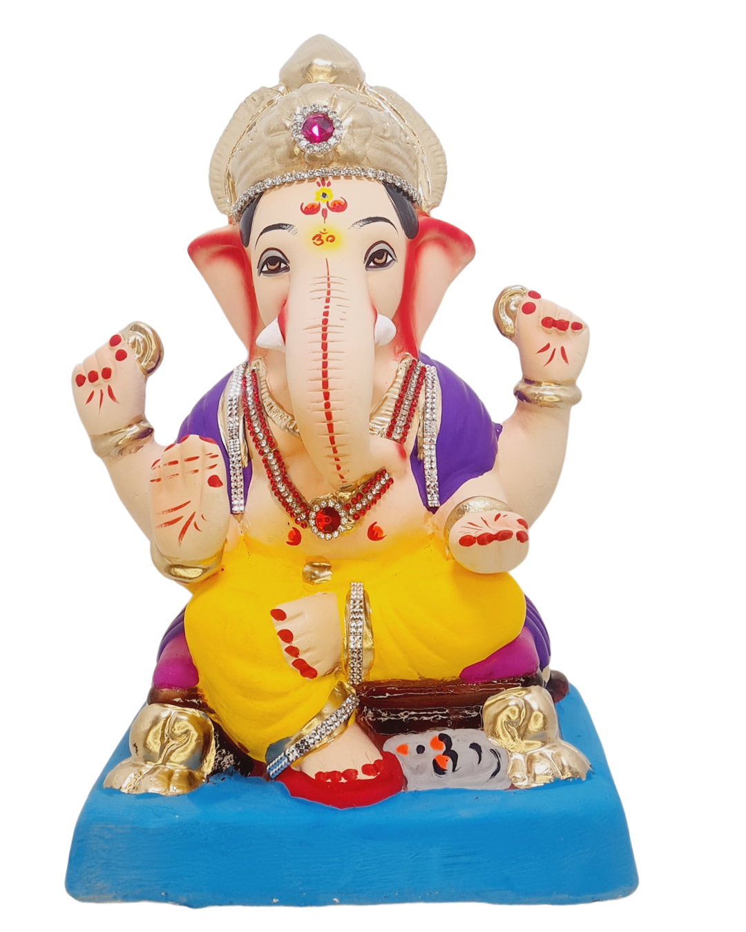 Eco Friendly Ganesha Choranga Double Load  or Shadu Mati Ganesha 10"