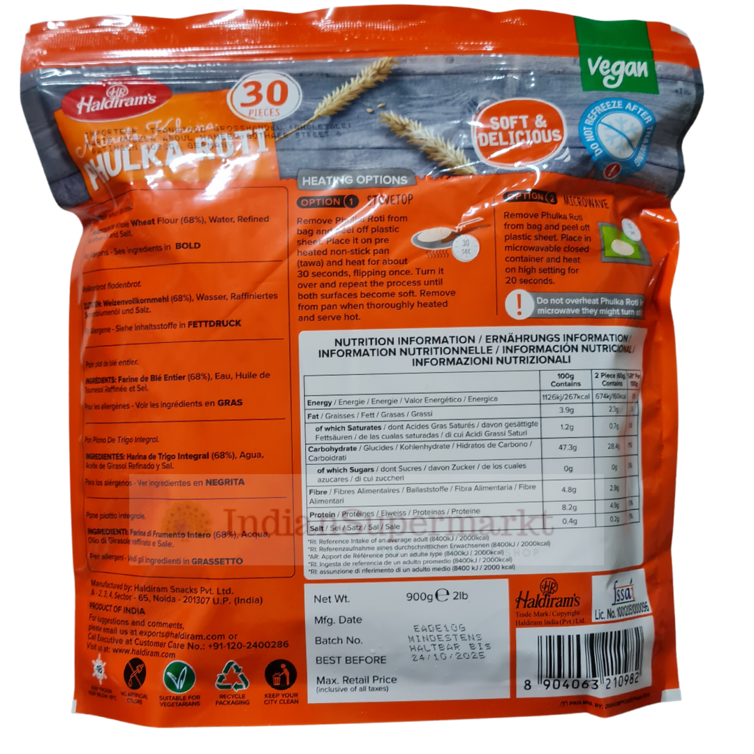 Haldiram Frozen Phulka Roti (Family Pack) (Delivery in Berlin) - IndianSupermarkt