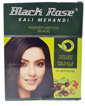 Black Rose Kali Mehndi (Powder Hair dye) -  5sachets x 10gm