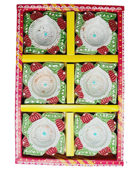 Clay Diya or  Mitti Diya  - Set of 6