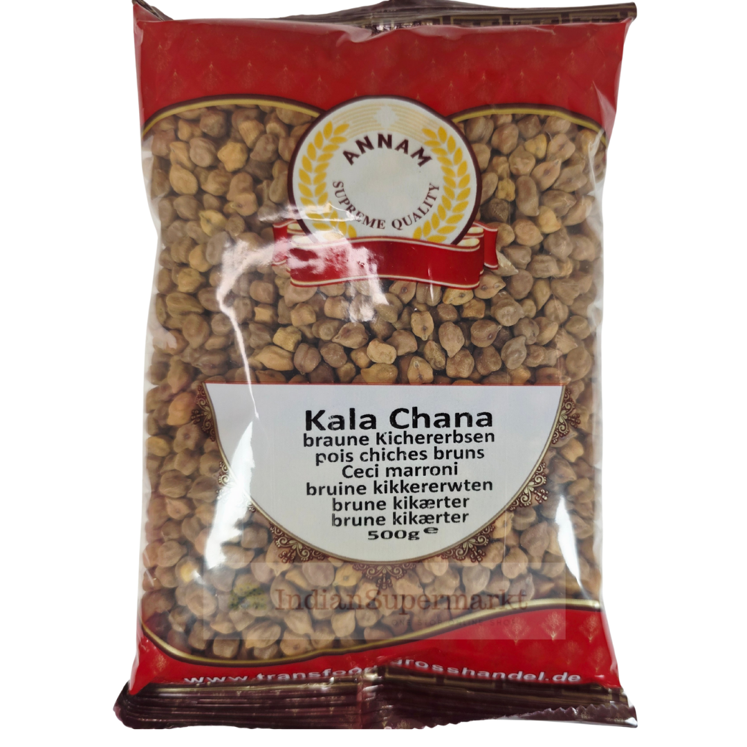 Annam Brown Chick Peas or Kala Chana 500gm - IndianSupermarkt