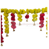 Artificial  Marigold Toran With Bell
