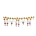 Pompom & Pearl toran or Bund or Bandharwar