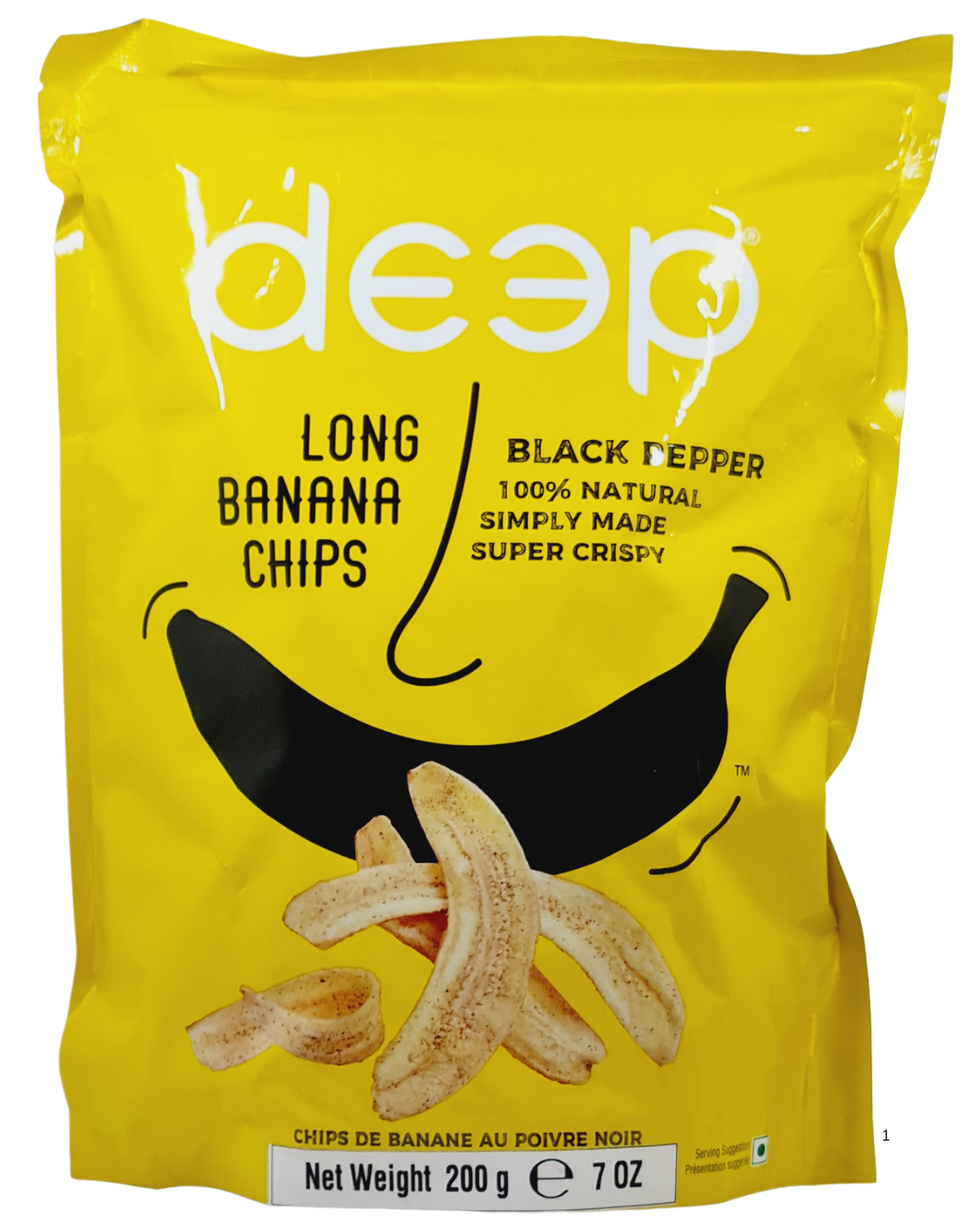 Deep Long Banana Chips - Black Pepper  200gm