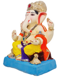 Eco Friendly Shree Rajmudra Siddhivinayak Ganpati Bappa Murti or Shadu Mati Ganesha 9"