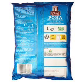 India gate Poha Medium 1Kg - IndianSupermarkt