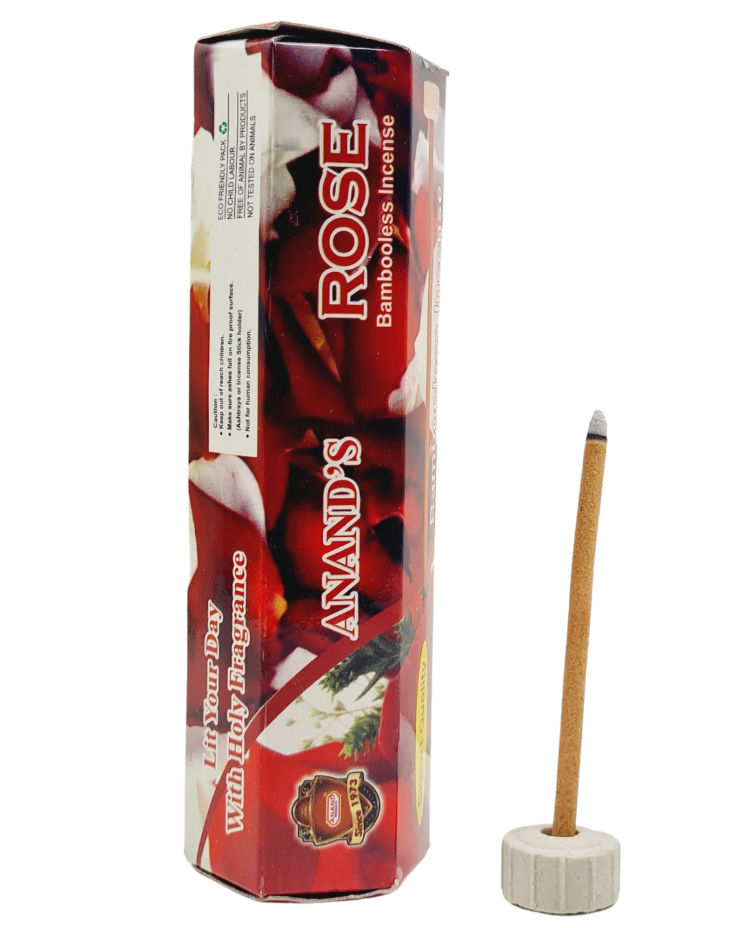 Anand's Dhoop Stick Rose  (Bambooless Incense) - 30 Sticks