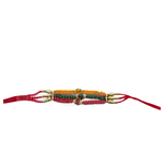 Multicolour  Beaded Thread Rakhi