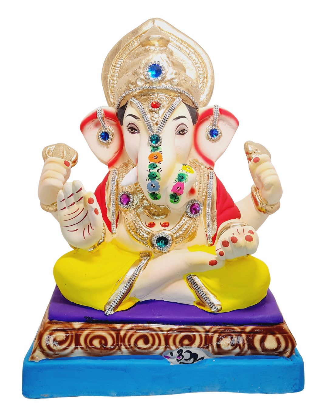 Eco Friendly Ganesha Dagdusheth Double Load Ganesha 13"