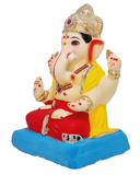 Eco Friendly Padmasana Ganpati Bappa Murti or Shadu Mati Ganesha 9"