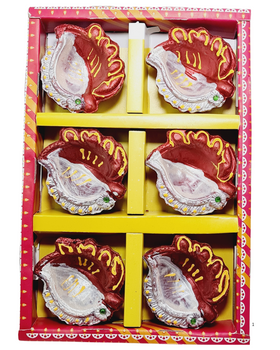 Clay Diya or  Mitti Diya  - Set of 6