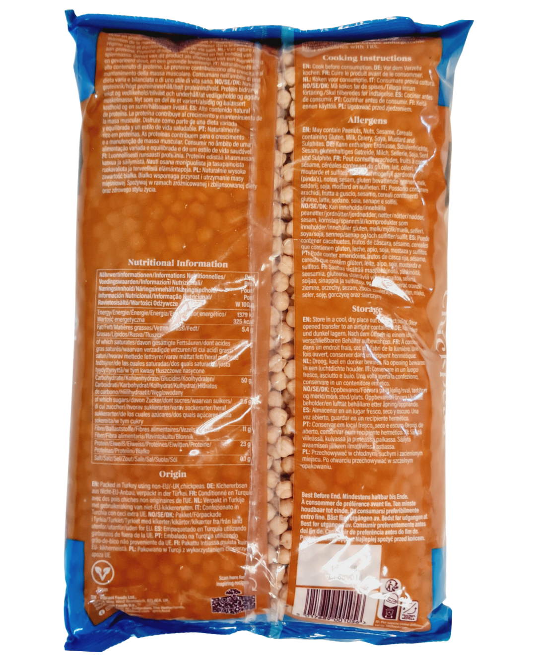 TRS/Heera White Chick Peas 2kg - IndianSupermarkt