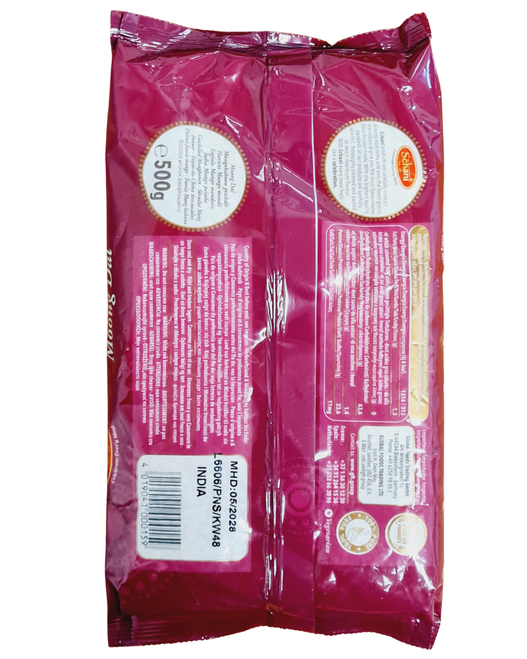 Schani Mung Dal 500gm - IndianSupermarkt