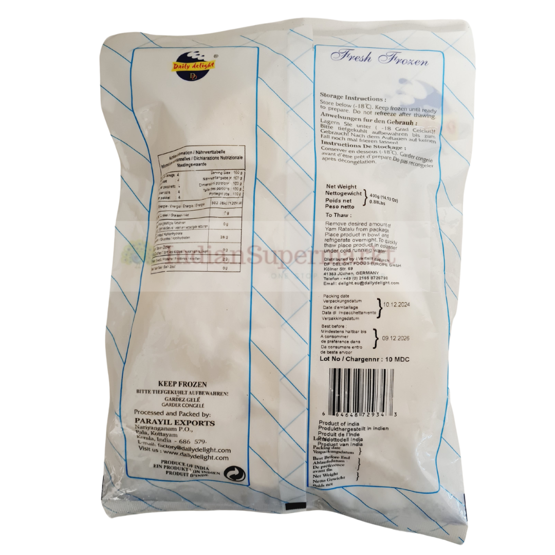 Daily Delight Frozen Yam Ratalu cut 400gm (Delivery in Berlin)