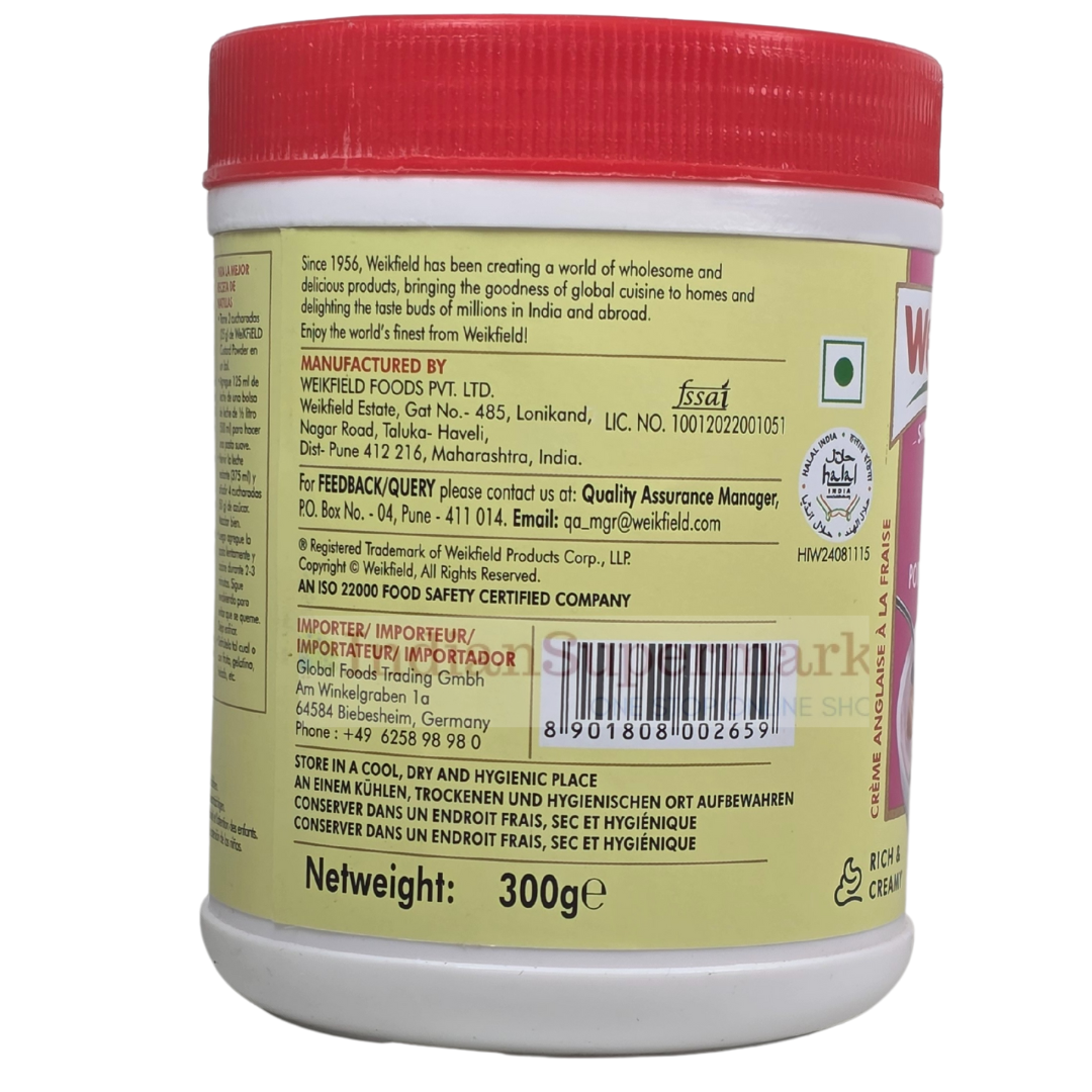 Weikfield Custard Powder Strawbery Flavour 300gm