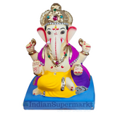 Eco Friendly Ganesha Dagdusheth Style Ganesha 9"