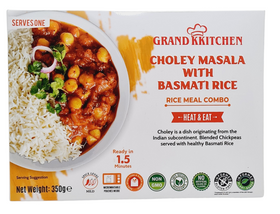 Grand Kitchen Choley Masala with Basmati Rice - Heat & Eat - 350gm