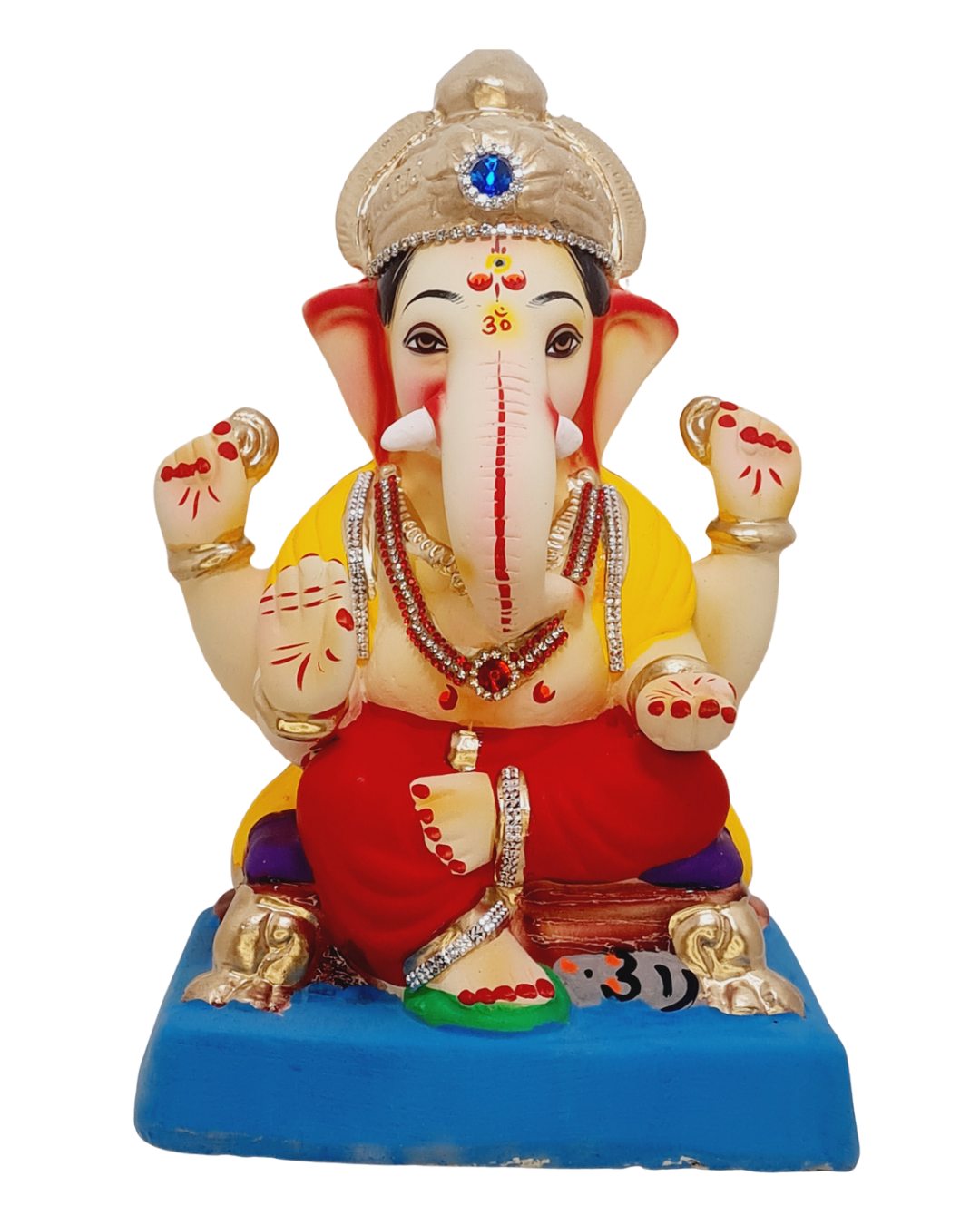 Eco Friendly Ganesha Choranga Double Load  or Shadu Mati Ganesha 10"