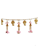 Royal Pink & Gold Pearl Toran