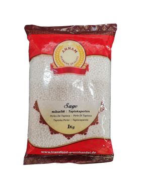 Annam Sabudana Tapioca Medium 1kg - IndianSupermarkt