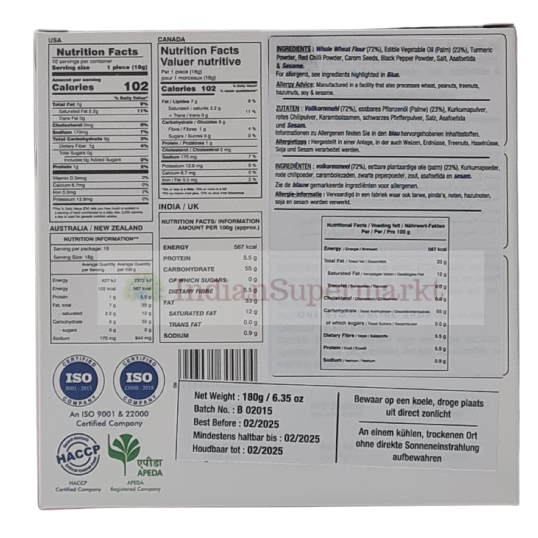 Tastee Bhakhri Masala 180gm - IndianSupermarkt
