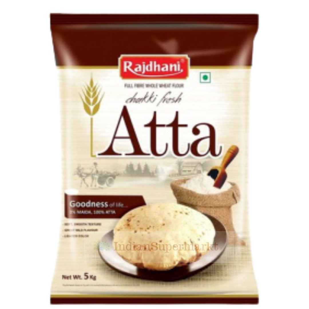 Rajdhani Chakki Fresh Atta - 5kg - IndianSupermarkt