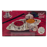 Silver Glow Haldi Kumkum Set
