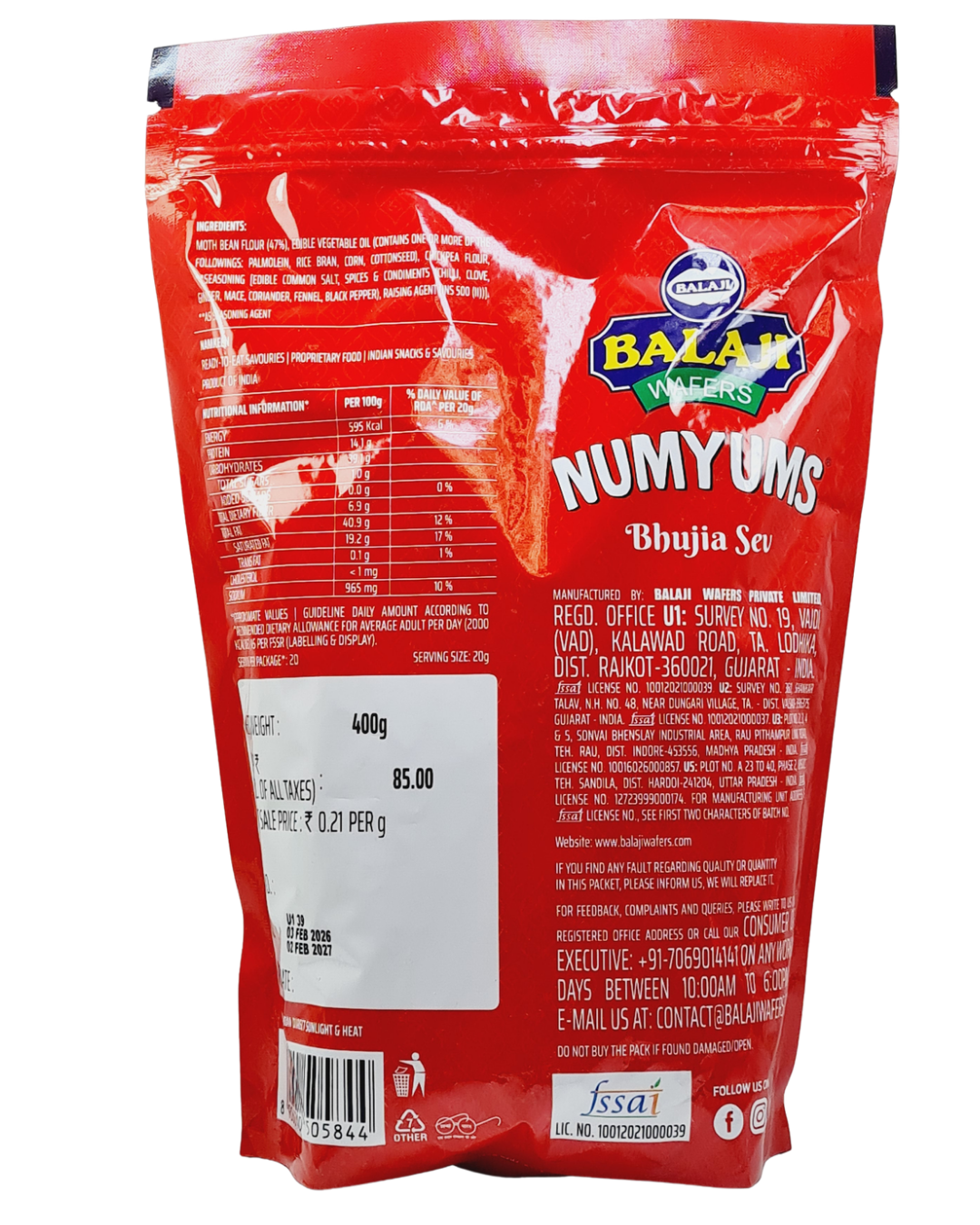Balaji Bhujia Sev 400gm