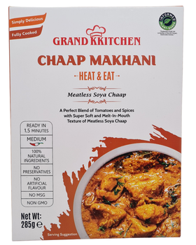 Grand Kitchen Soya Chaap Makhani - Heat & Eat - 285gm