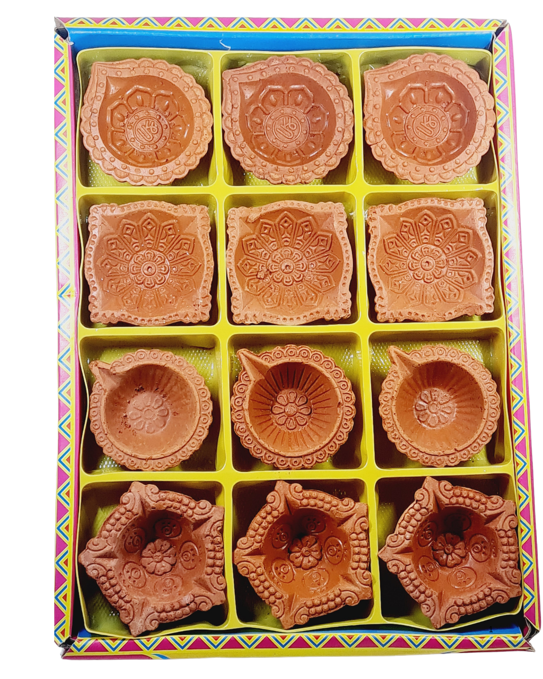 Clay Diya or  Mitti Diya - Pack of 12