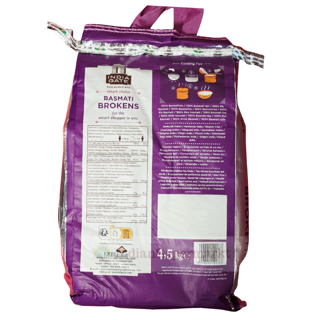 India gate  Broken Basmati Rice 4.5kg